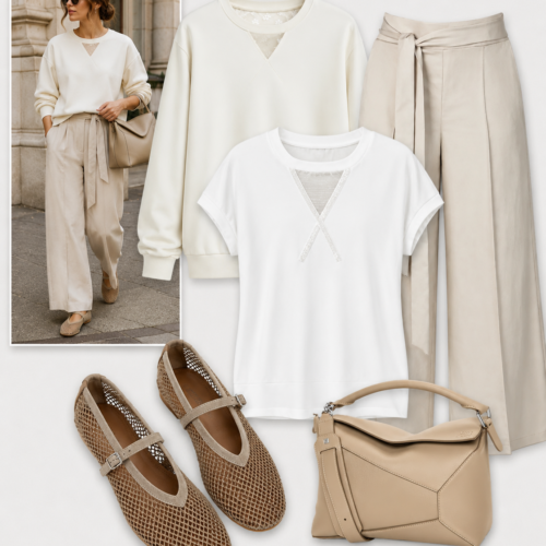 White organic cotton sweater