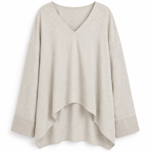 Alternative view of Beige linen shirt