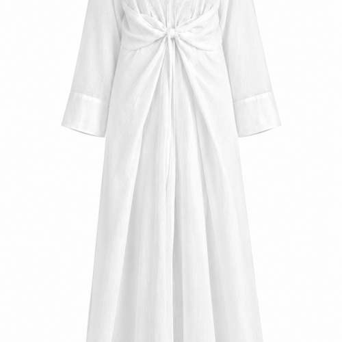 Alternative view of White Linen Maxi Dress