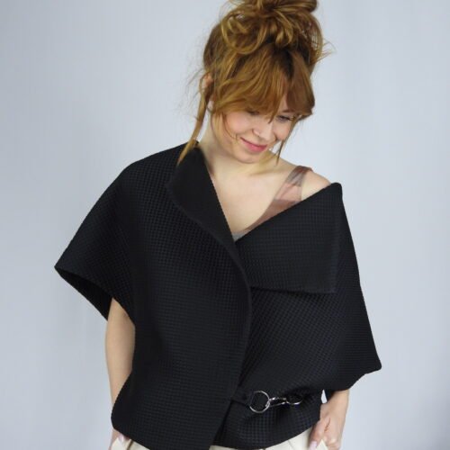 Spring cardigan / vest / black