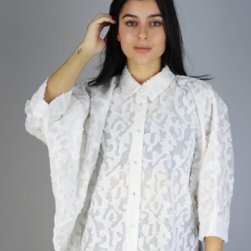 Embroidered White Shirt
