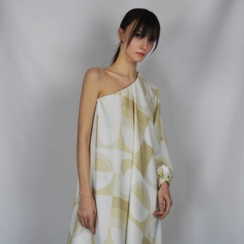 Alternative view of Ivory Whisper One-Shoulder Dress