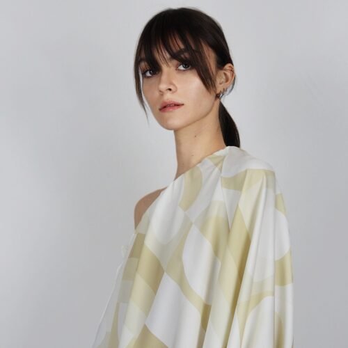 Ivory Whisper One-Shoulder Dress