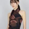 Mocha Eclipse Halter Jumpsuit