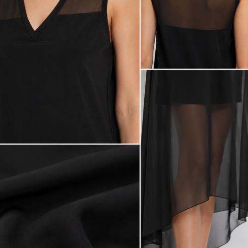 Alternative view of Noir Sheer Layer Dress