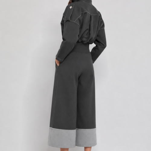 Alternative view of Structured Noir Utility Jumpsuit
