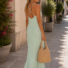 mint maxi dress