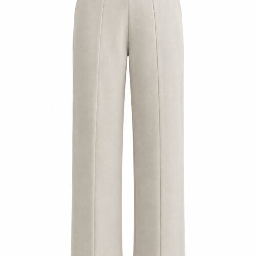 Alternative view of MERINO STRAIGHT PANTS – ECRU
