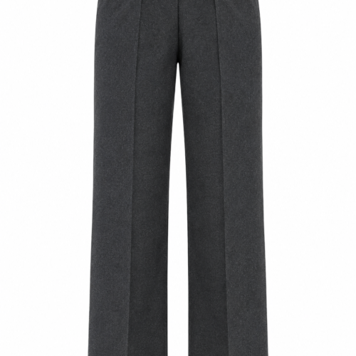 Alternative view of MERINO STRAIGHT LEG PANTS – ANTHRACITE