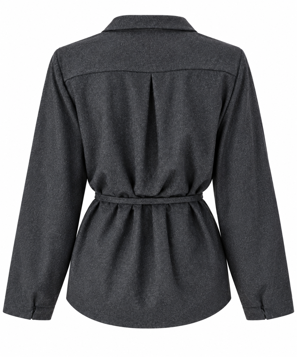 MERINO WRAP JACKET – ANTHRACITE - Image 4