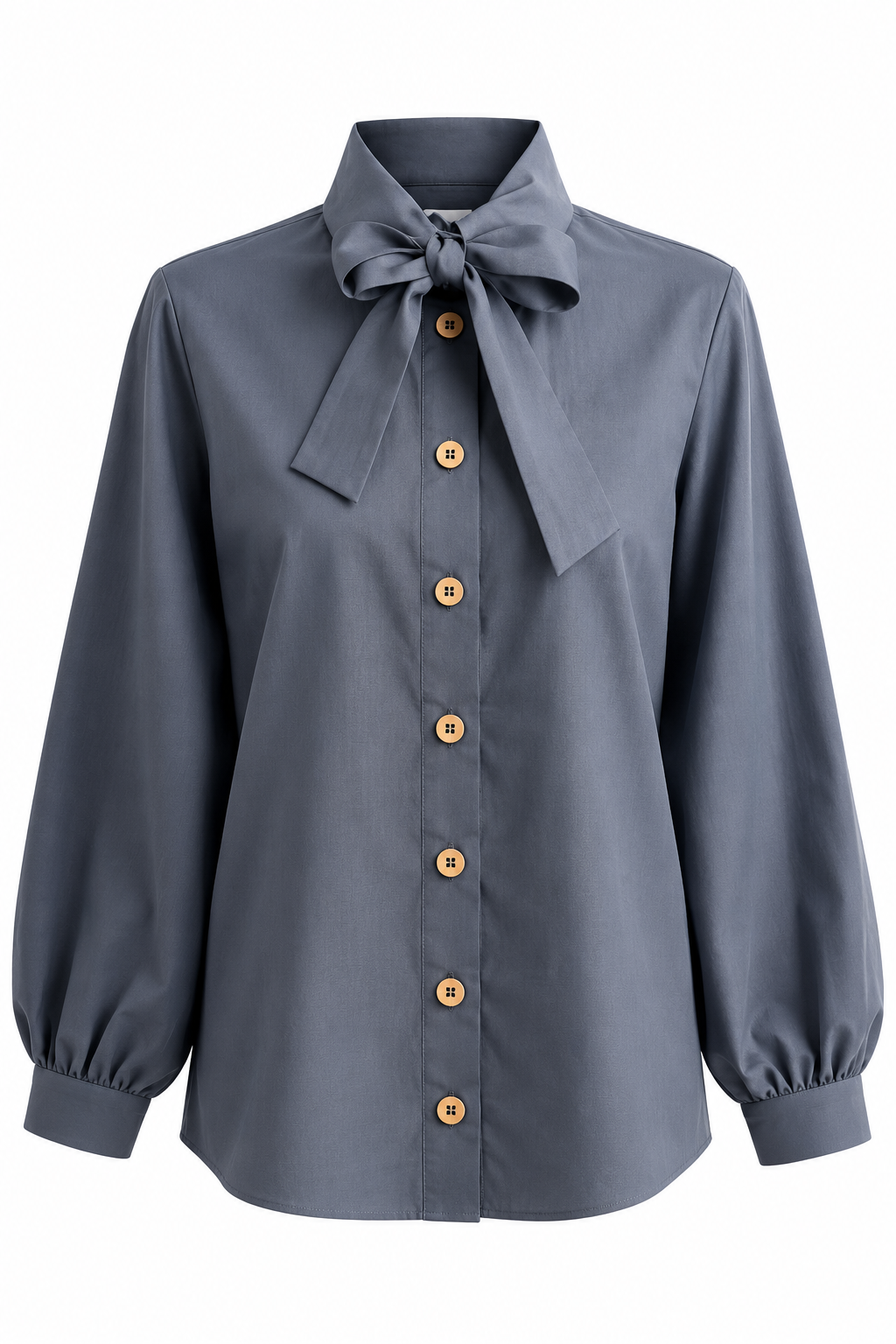 THE BOW BLOUSE – NAVY